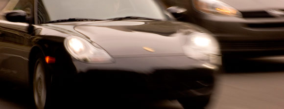 speeding car