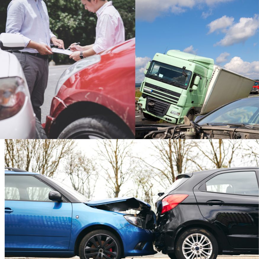 Various accidents in Georgia caused by traffic violations